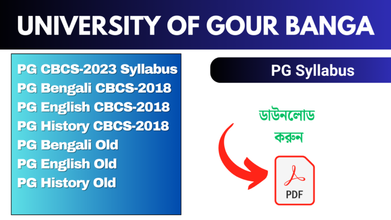 PG Syllabus