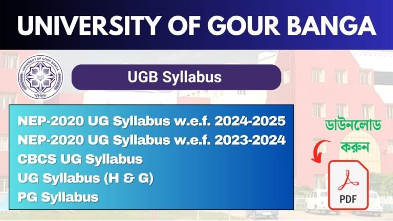 UGB Syllabus