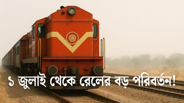 ১ জুলাই থেকে রেলের বড় পরিবর্তন! রিজার্ভেশন চার্ট ৮ ঘণ্টা আগে, তৎকাল টিকিটের নিয়মেও বদল