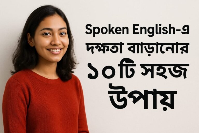 Spoken English-এ দক্ষতা বাড়ানোর ১০টি সহজ উপায়