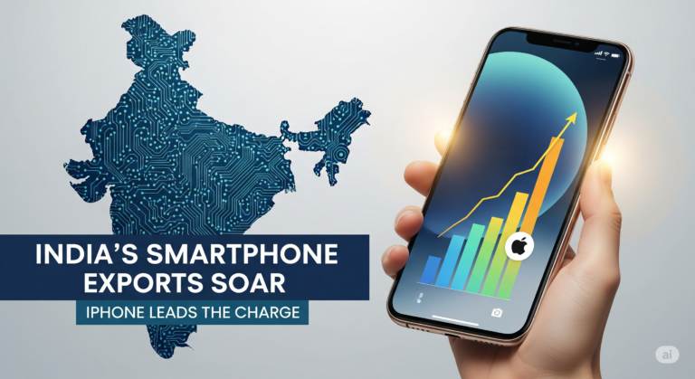 ভারতের স্মার্টফোন রপ্তানি ২০২৫: iPhone export hits a record $5B – massive growth to $7B!