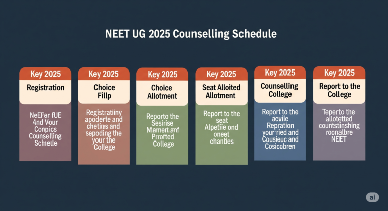 NEET UG 2025 Counselling Schedule প্রকাশিত: বিস্তারিত দিনক্ষণ ও প্রস্তুতির গাইড