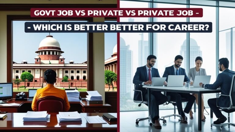 Govt Job vs Private Job: ২০২৫-এ কোন পথে সফল ক্যারিয়ার?