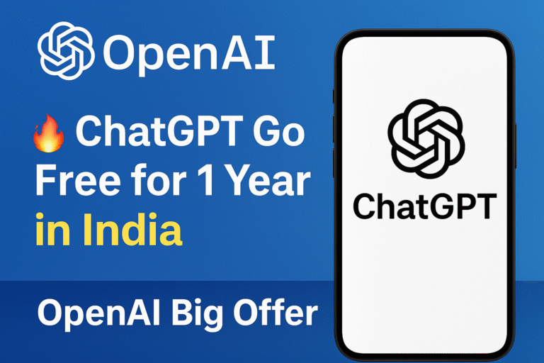 OpenAI ঘোষণা করল এক বছরের জন্য ফ্রি ChatGPT Go সাবস্ক্রিপশন — ভারতীয় ব্যবহারকারীদের জন্য বড় সুখবর!
