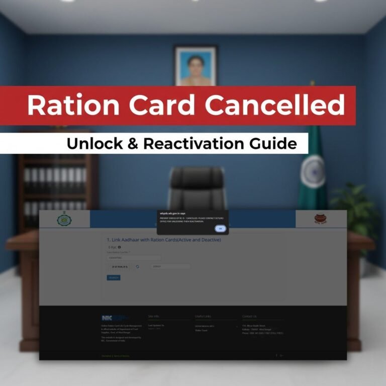 Present status of RC is Cancelled. Please contact SCFS/RO office for unlocking then reactivation. | SCFS/RO অফিসে Unlock ও Reactivation করার জন্য আবেদন কীভাবে লিখবেন?