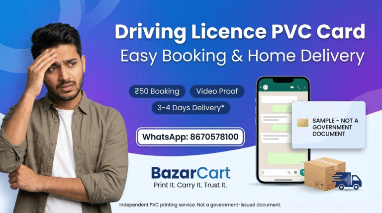 Driving Licence PVC Card Order Online 2026: DL PVC Card Price, Booking & Home Delivery Process