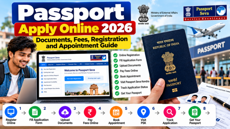 Passport Apply Online 2026: Documents, Fees, Registration and Appointment Guide
