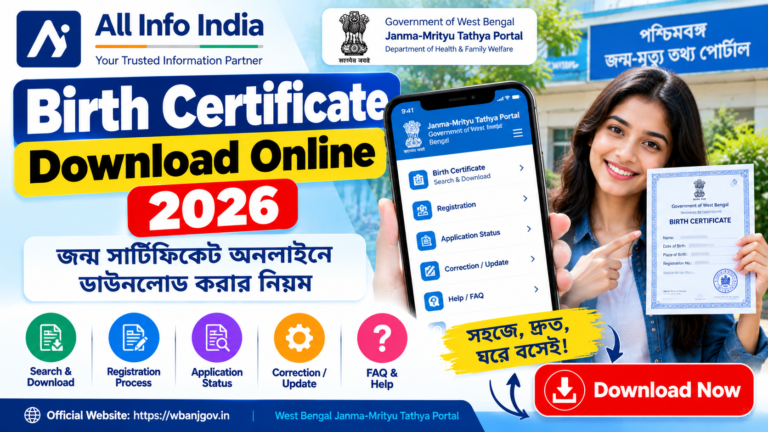 Birth Certificate Download Online 2026: জন্ম সার্টিফিকেট ডাউনলোডের নিয়ম
